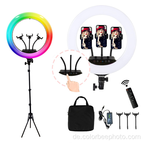 16-Zoll-LED-Dimmbare Make-up-Video-Selfie-Ringlampe